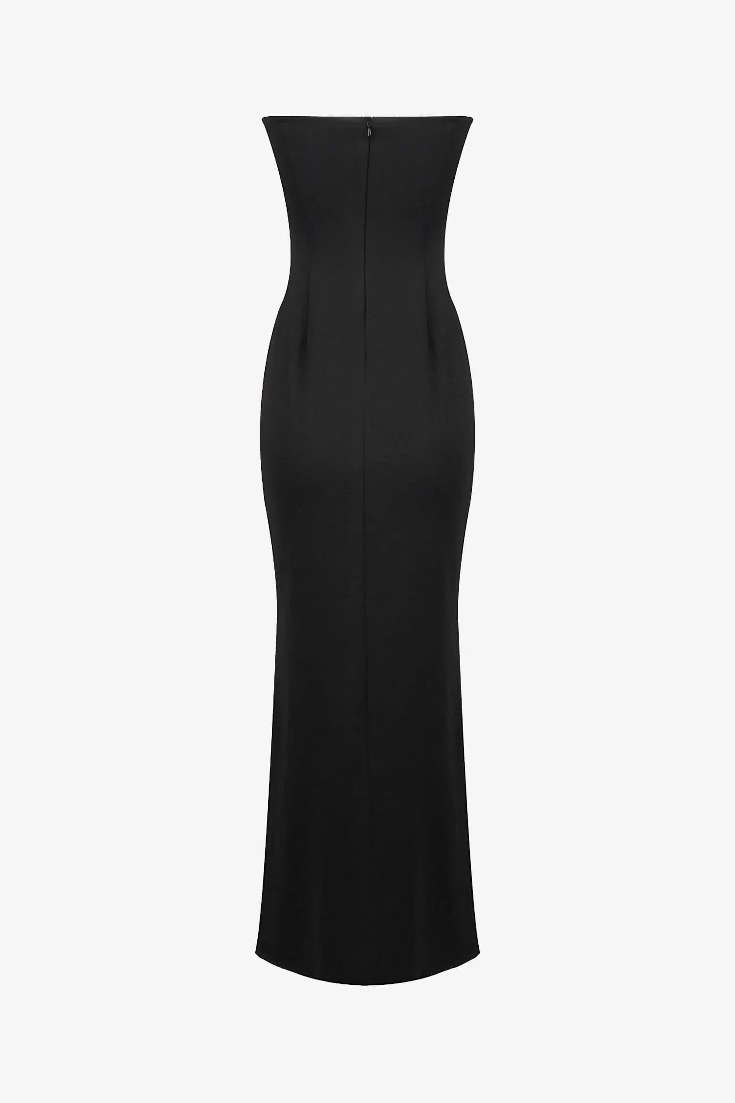 Black And Pink Sequin Maxi Dress