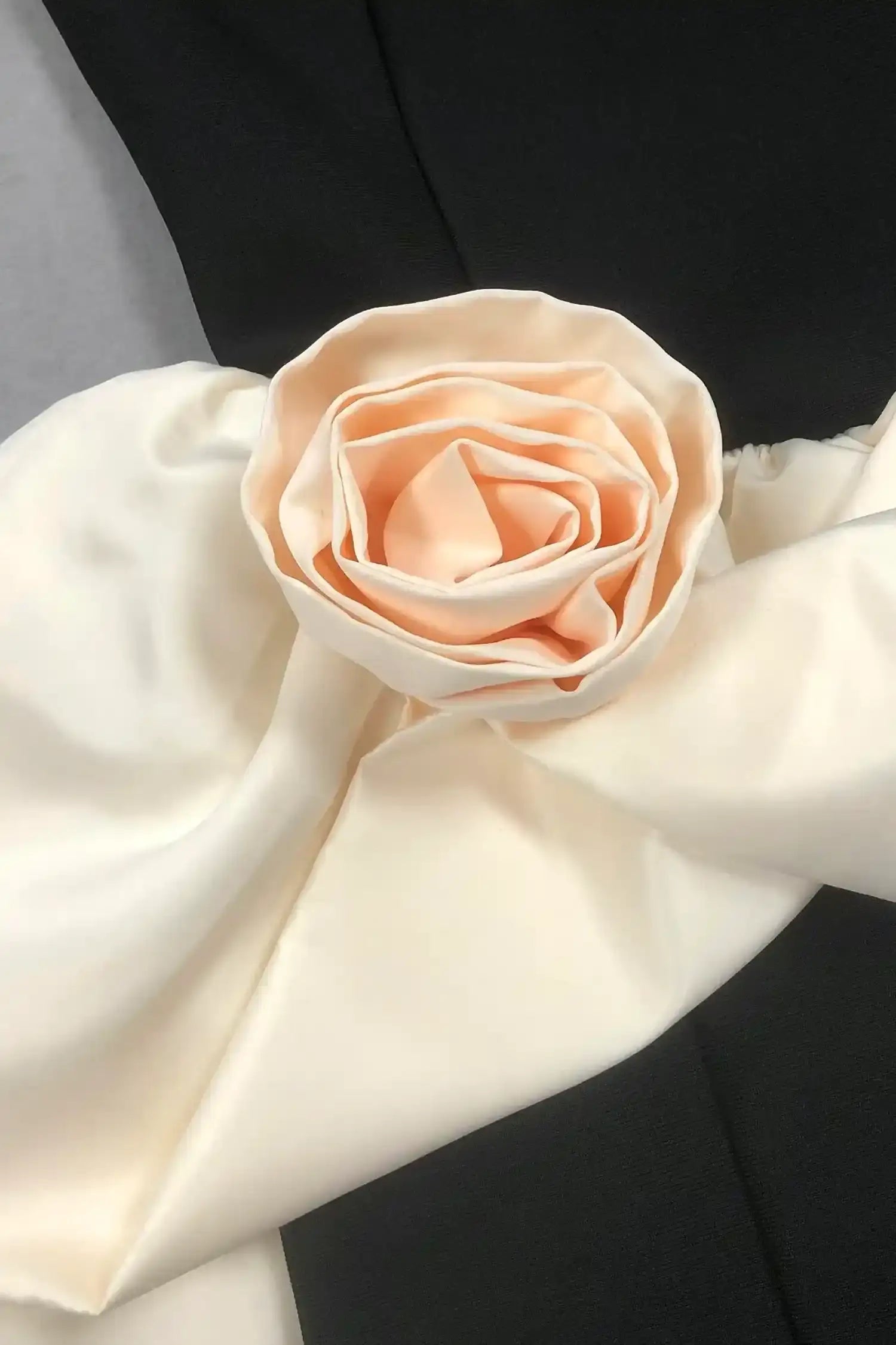 Black Contrast Halter Floral Bubble Mini Dress Dress