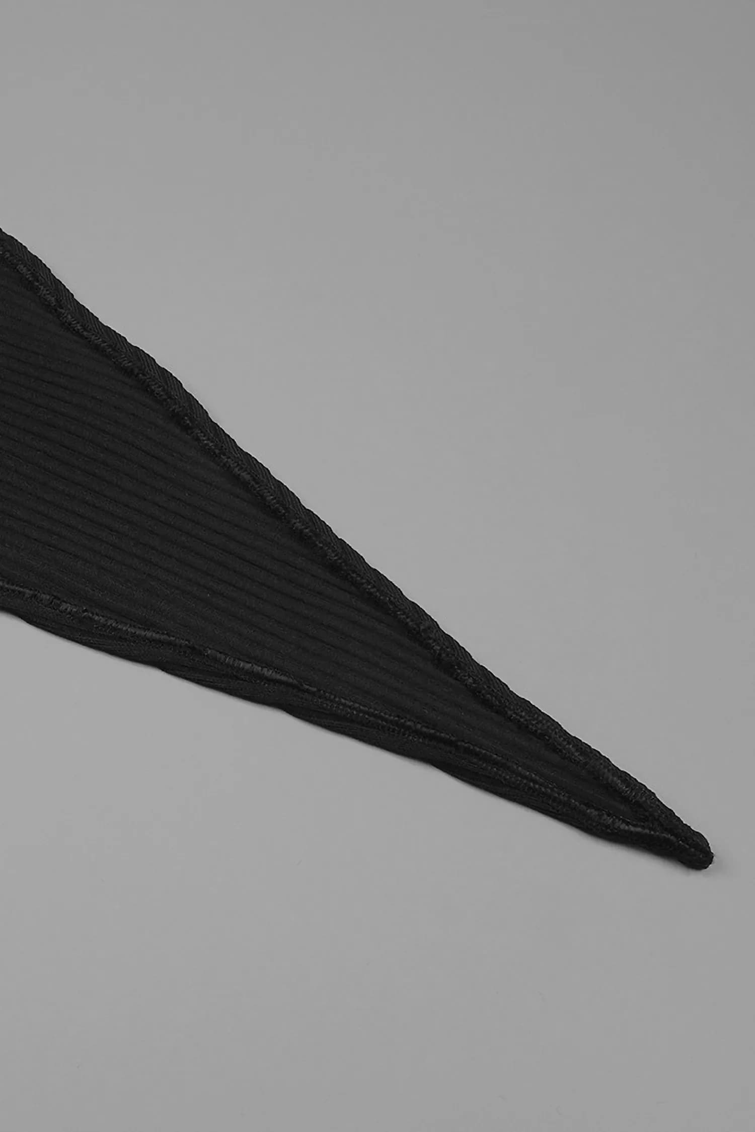 Black Cutout Asymmetrical Sweater Midi Dress