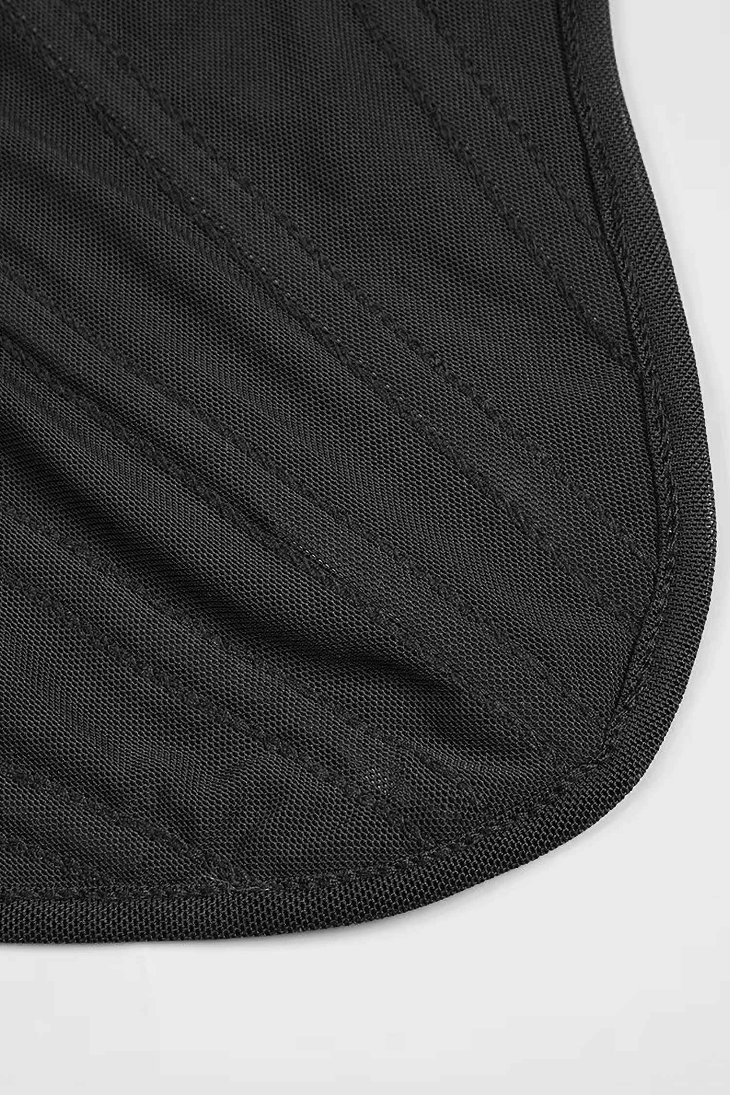 Black Mesh Corset And Silver Sequin Skirt Two Piece Dress Dress