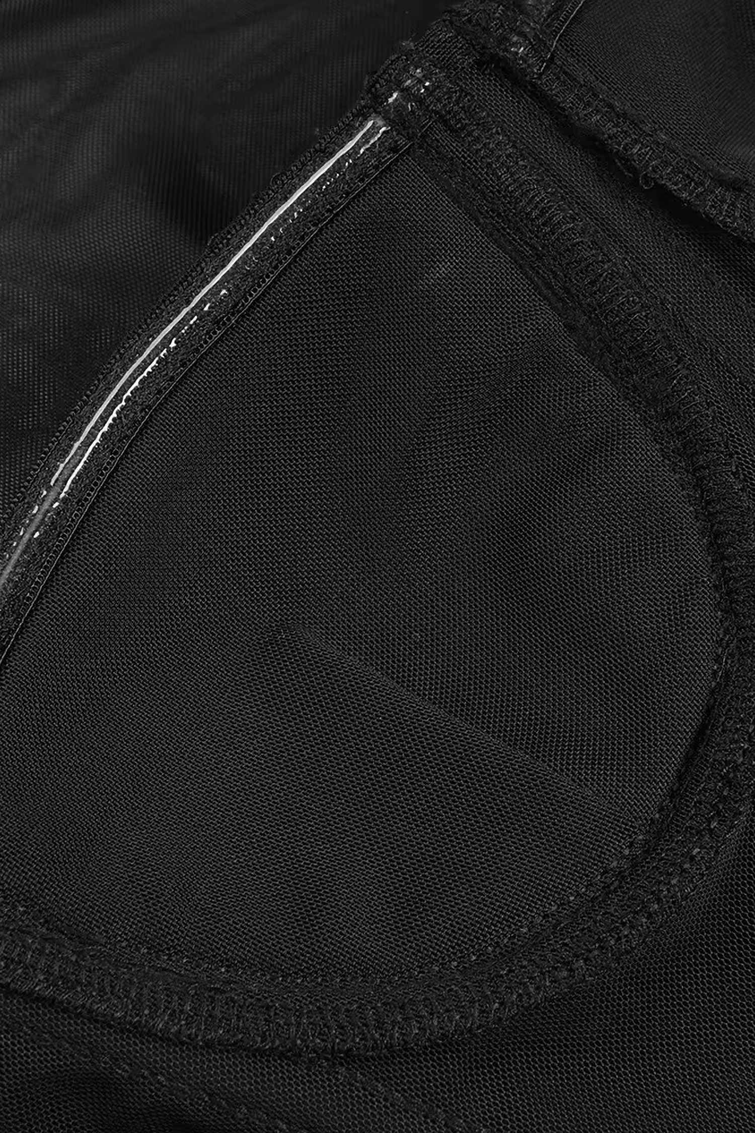 Black Mesh Corset And Silver Sequin Skirt Two Piece Dress Dress