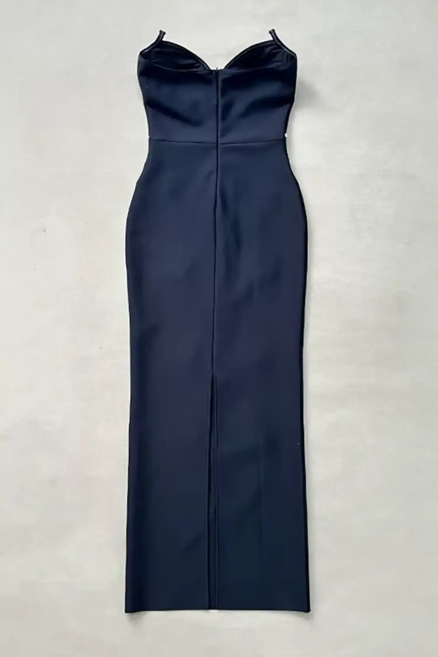 Black Rhinestone Corset Maxi Dress Dress