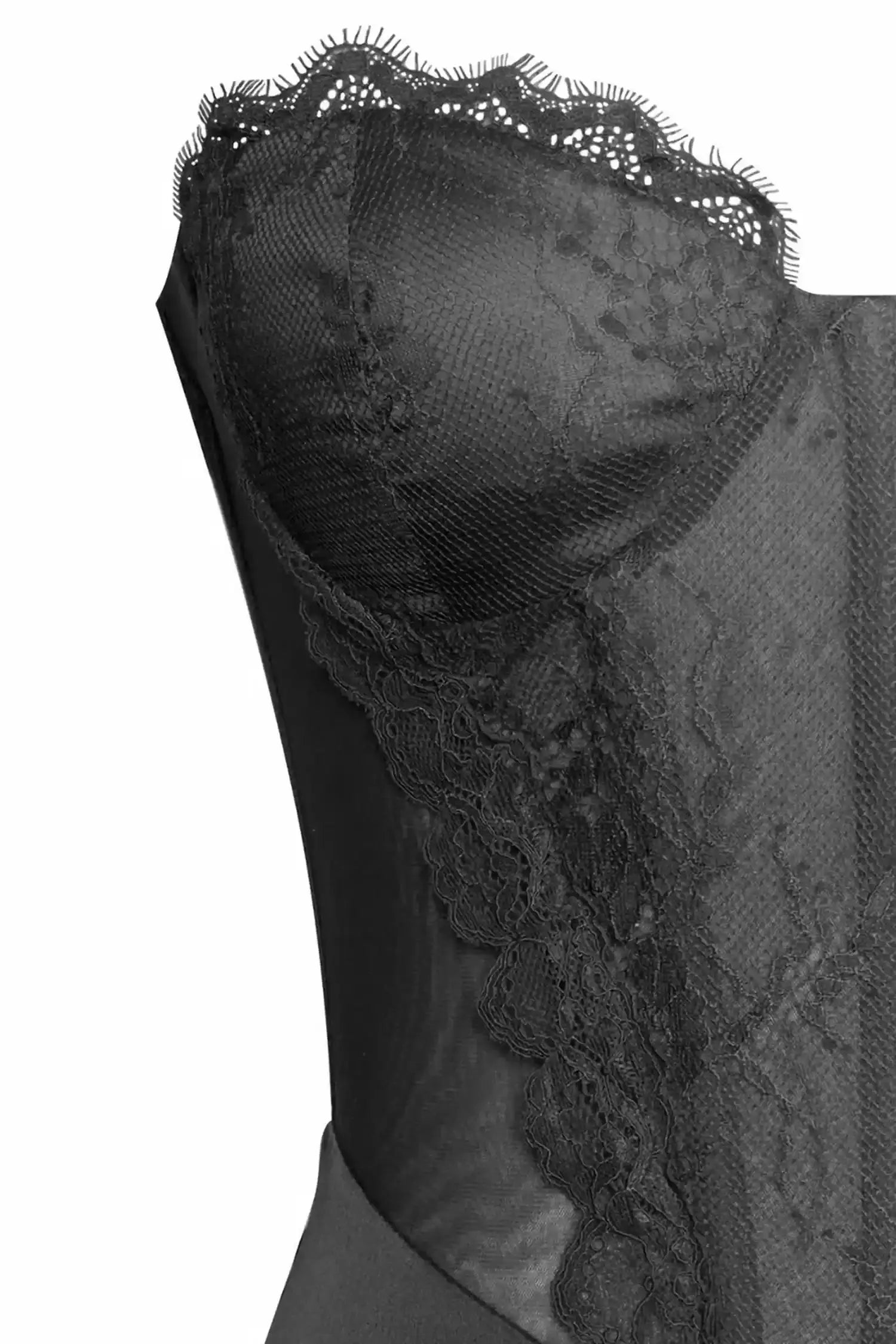 Black Strapless Corset Ruffle Maxi Dress Dress