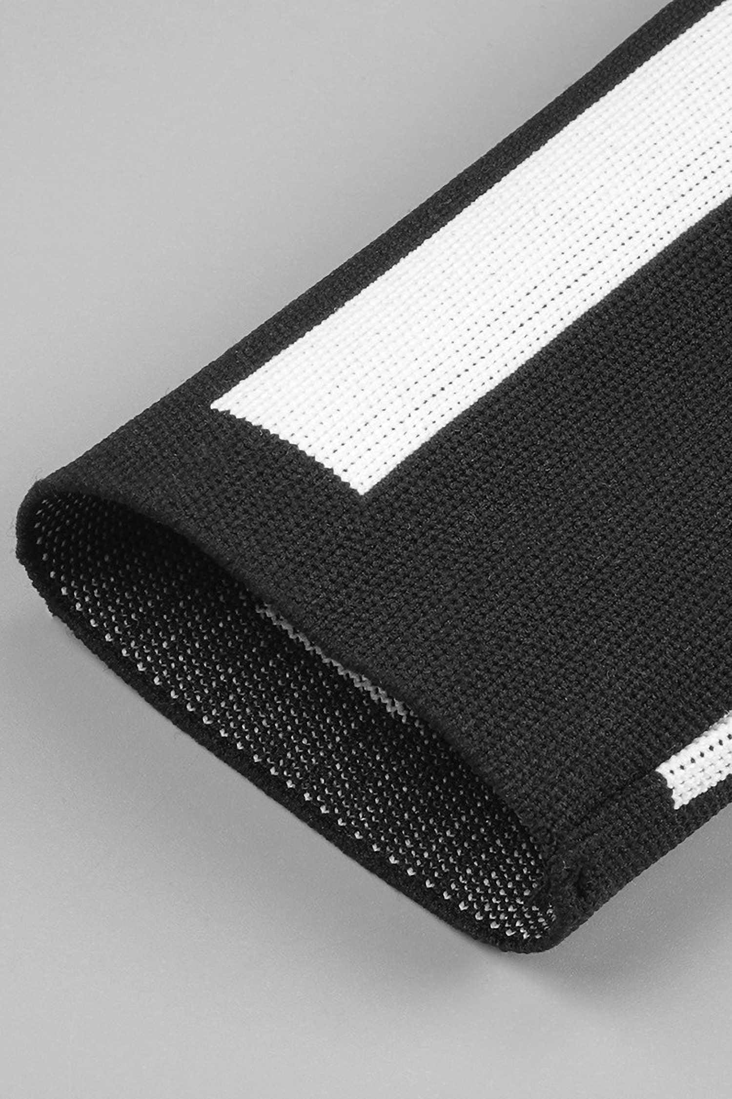 Black & White Striped Long Sleeve Knit Mini Dress