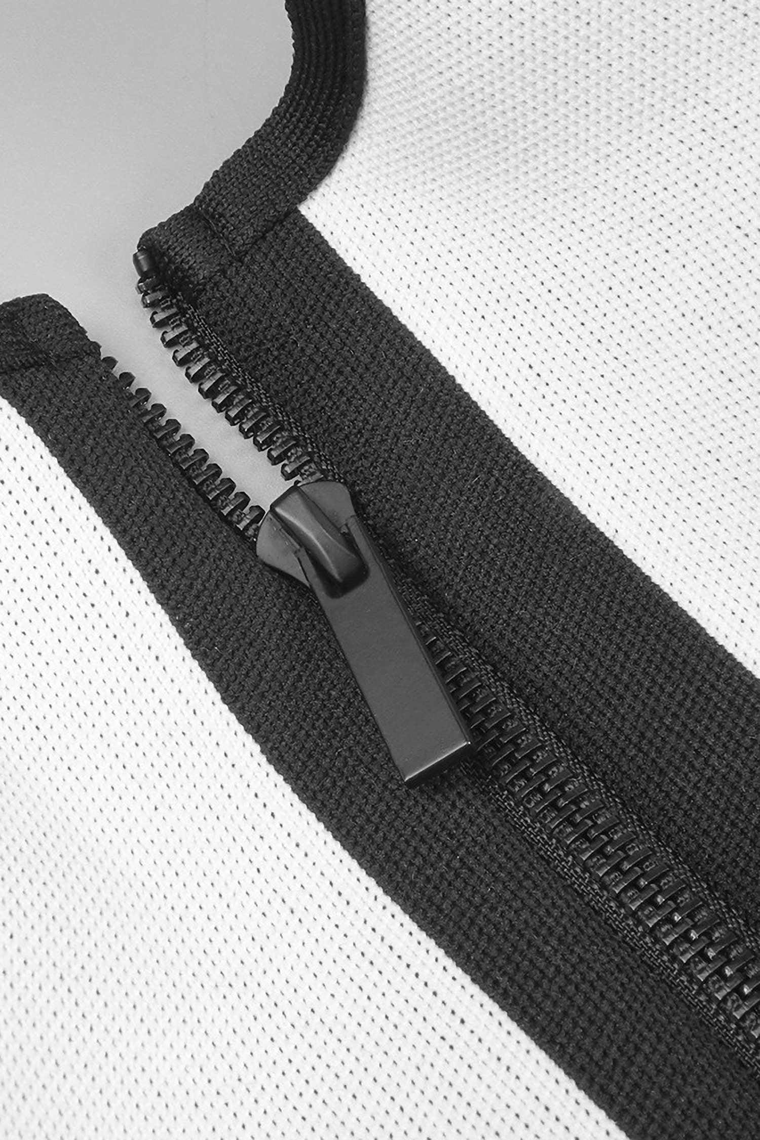 Black & White Striped Long Sleeve Knit Mini Dress