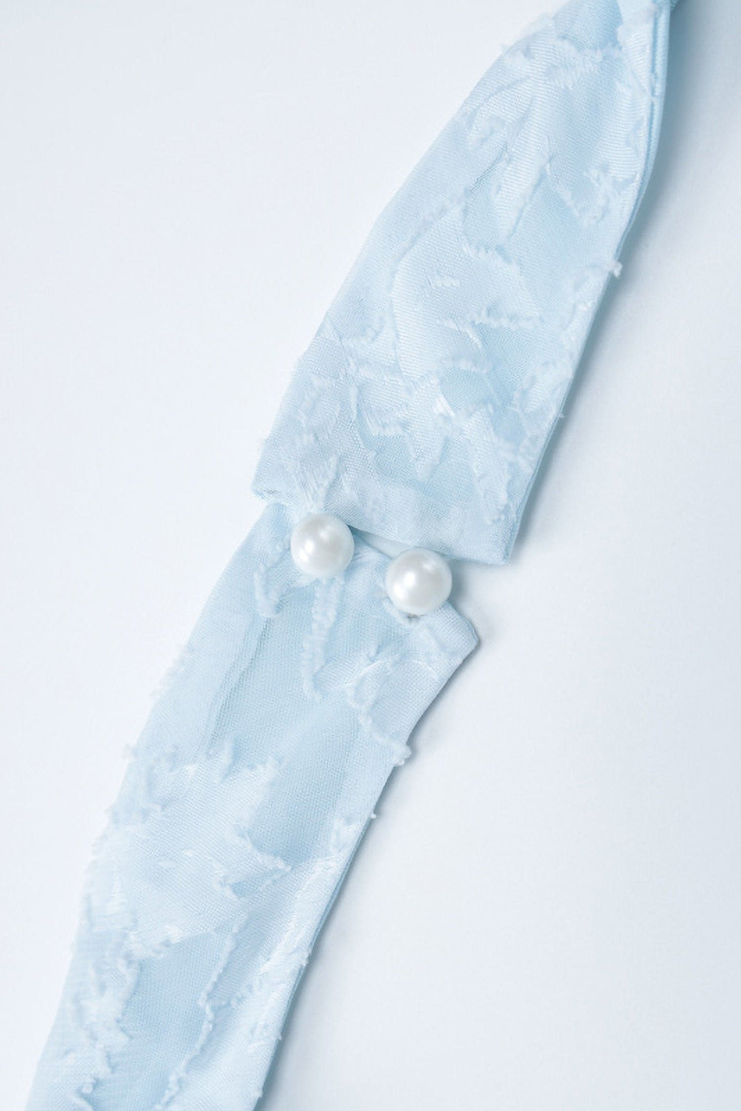 Blue Halter Lace Skater Dress