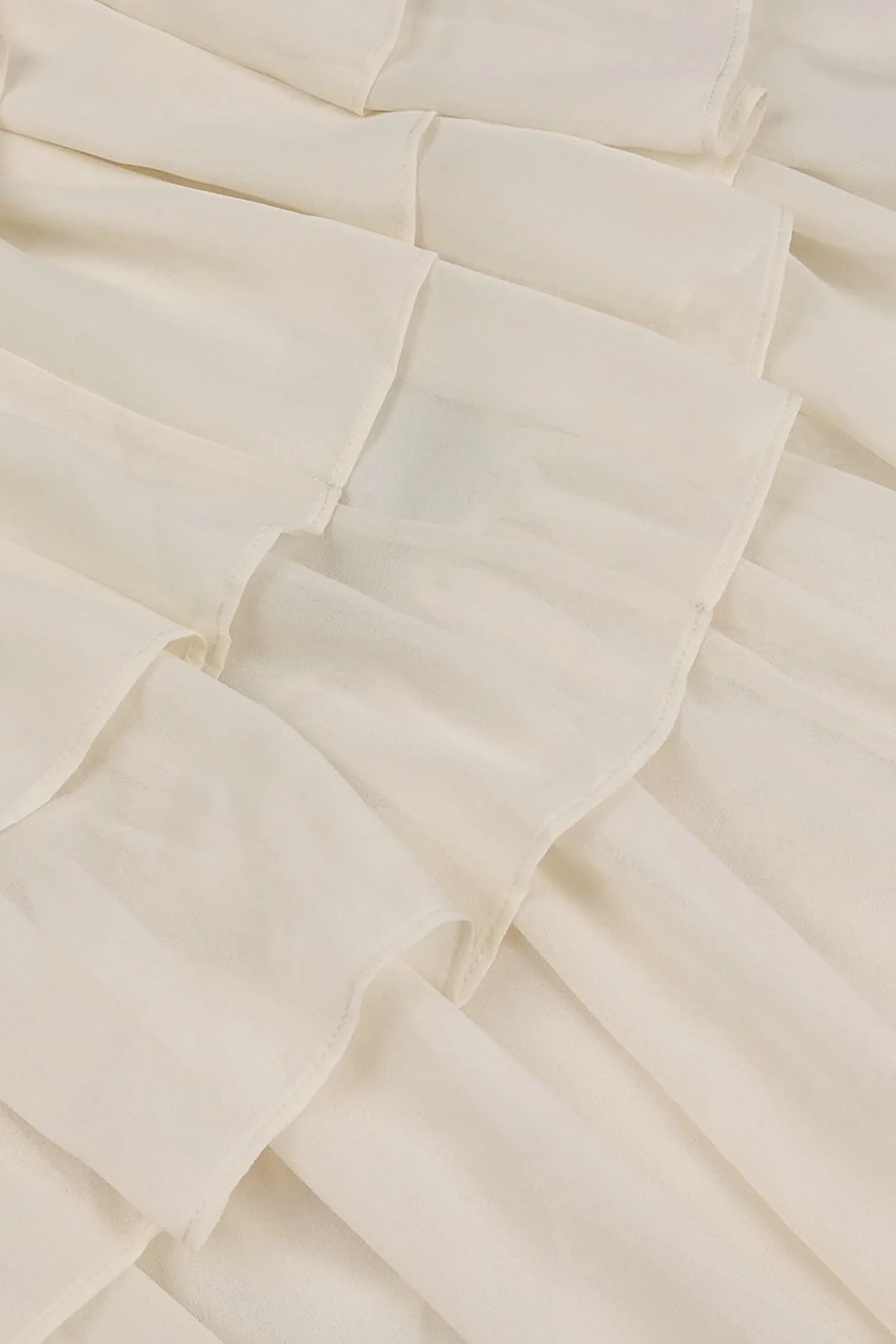 Champagne Chiffon Ruffle Dress