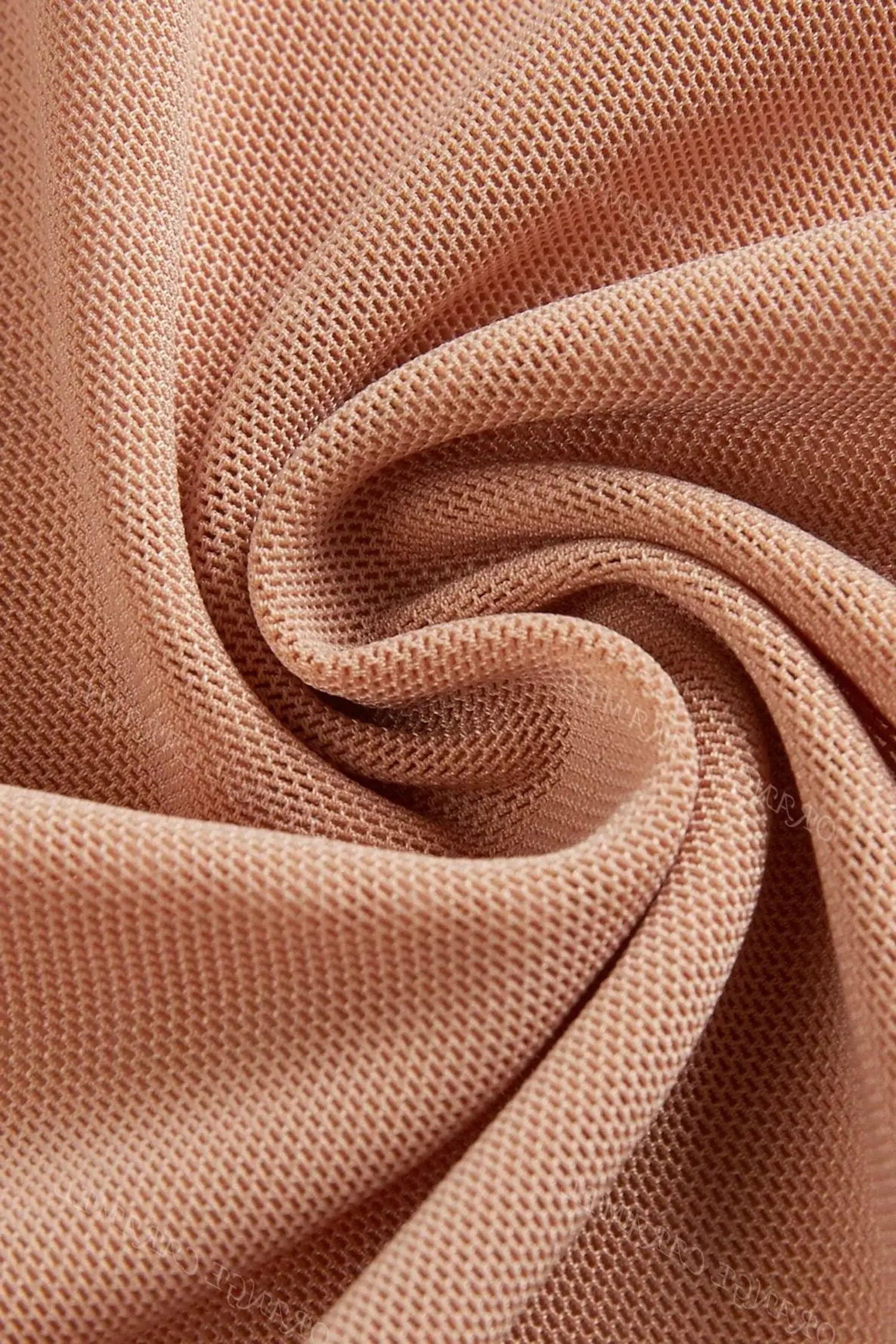 Champagne Strapless Crystal Embellished Sequin Mermaid Dress Dress