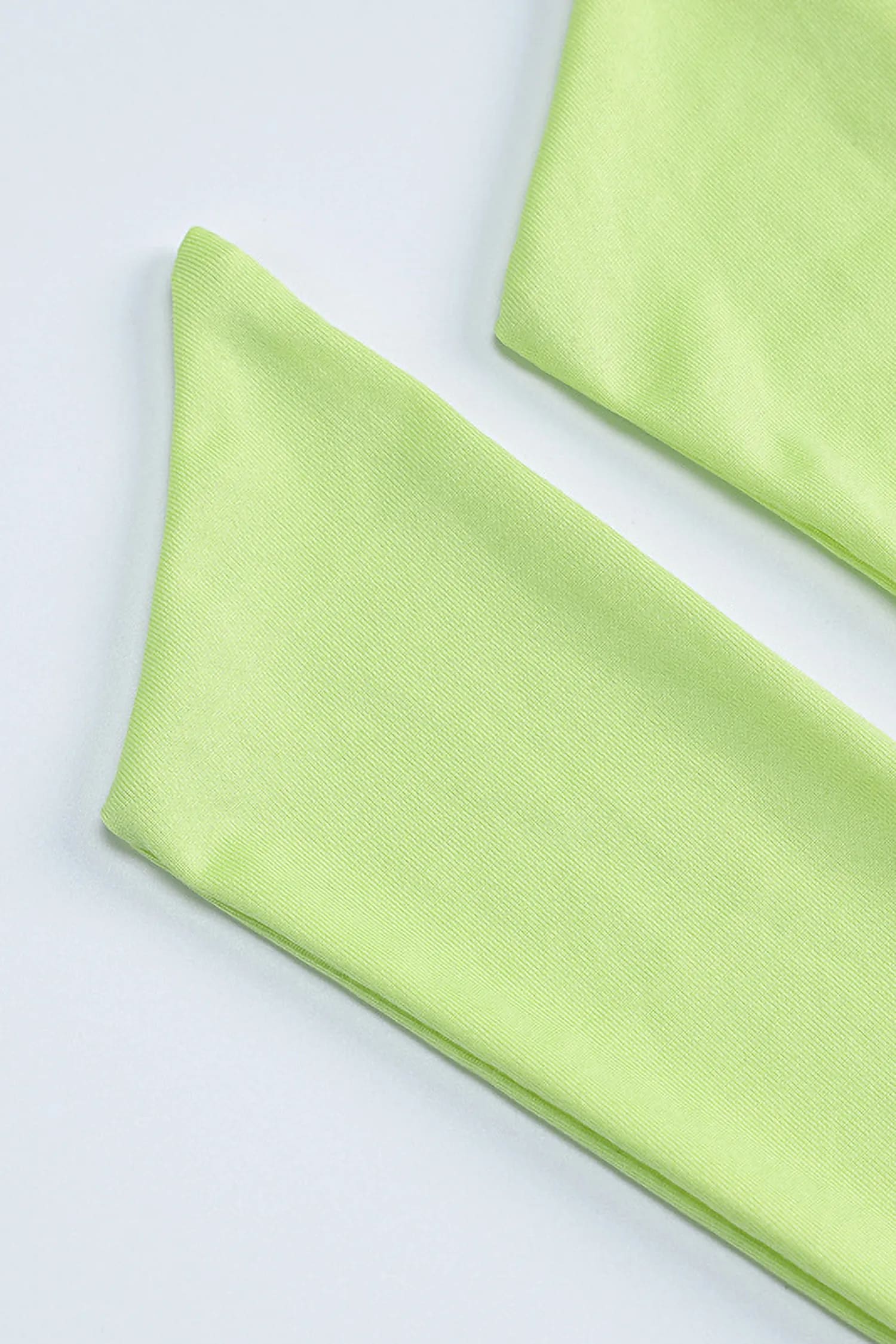 Green Ruffle Split Maxi Dress