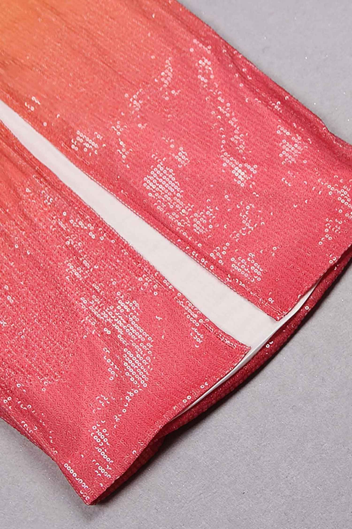 Ombre Strapless Sequined Midi Dress Dress