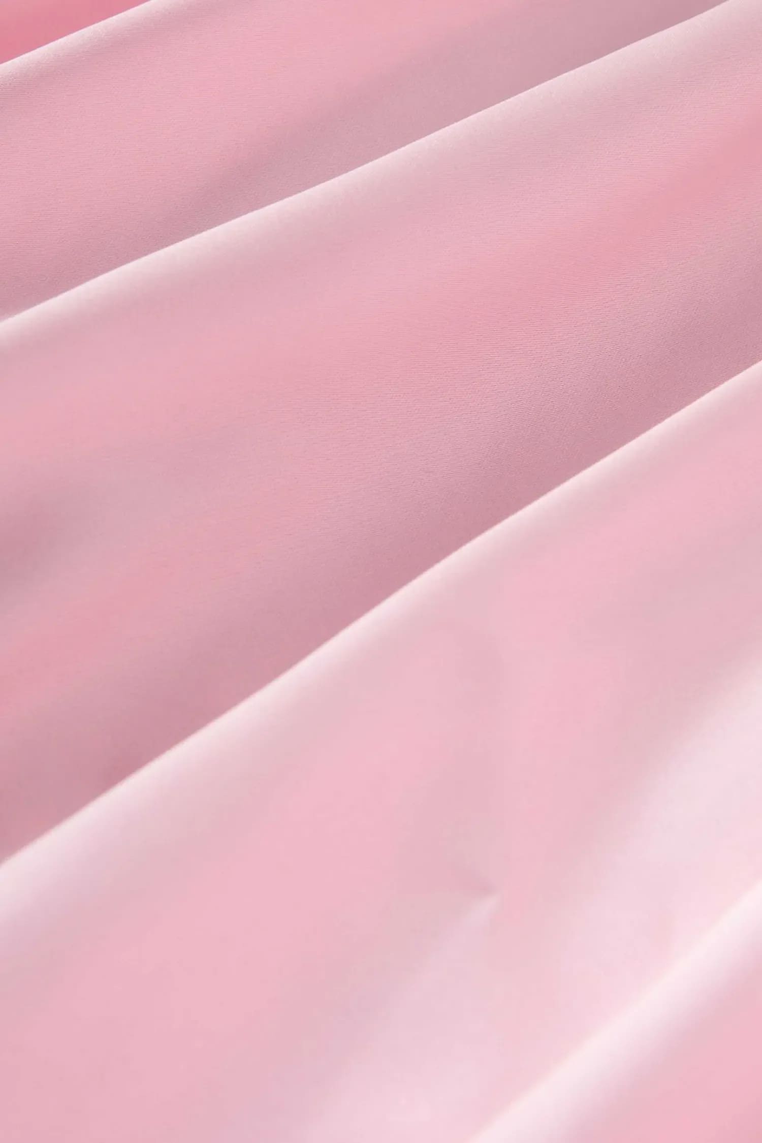 Pink Satin Strapless Bubble Mini Dress