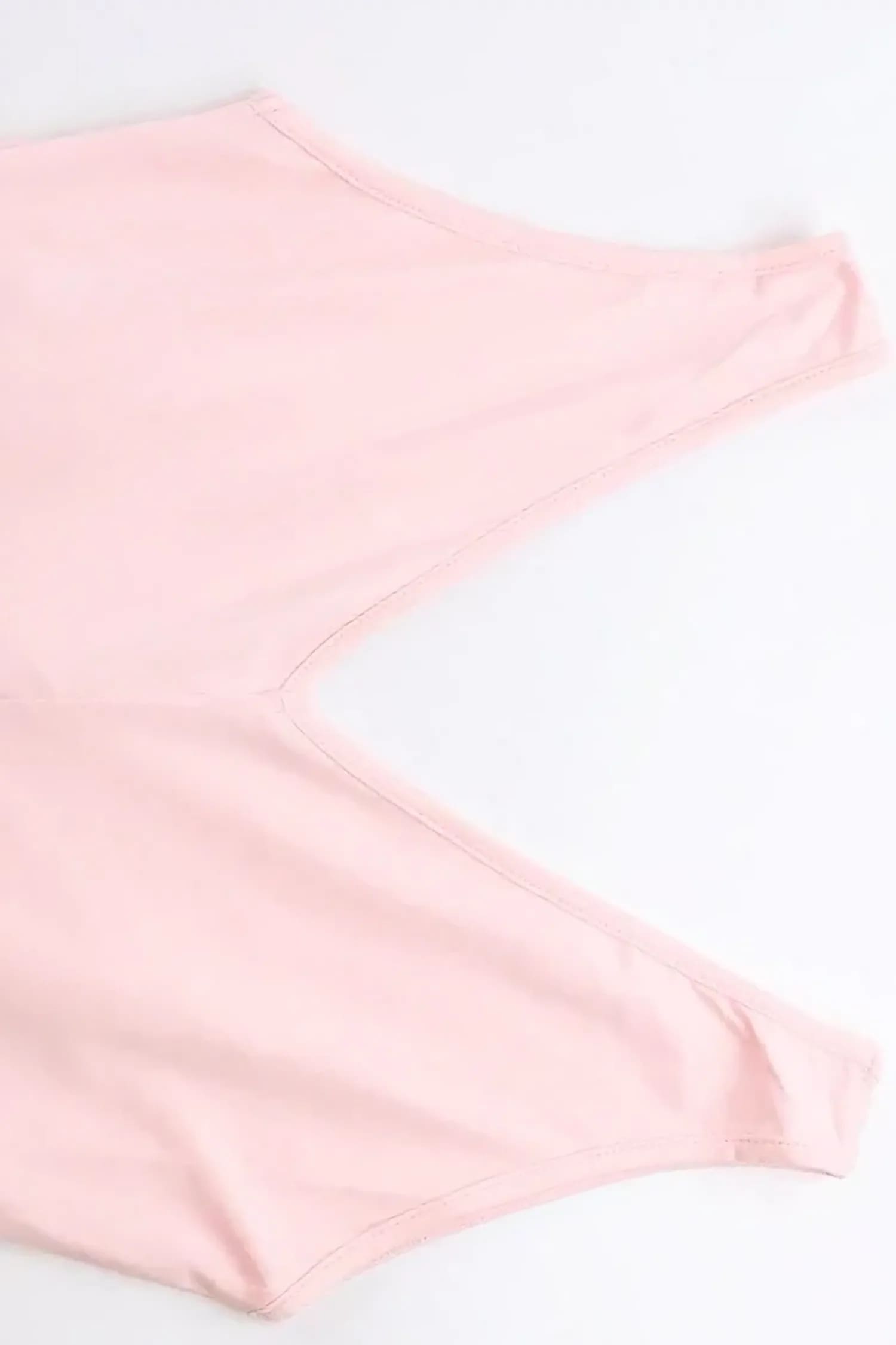 Pink V-Neck Slit Maxi Dress