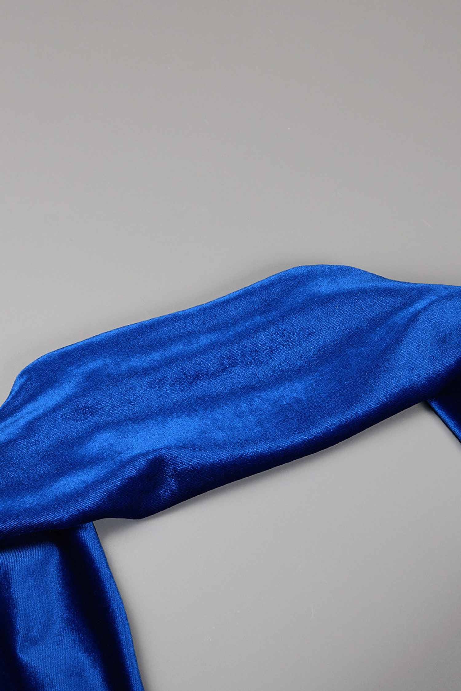 Royal Blue Velvet Halter Maxi Dress Dress