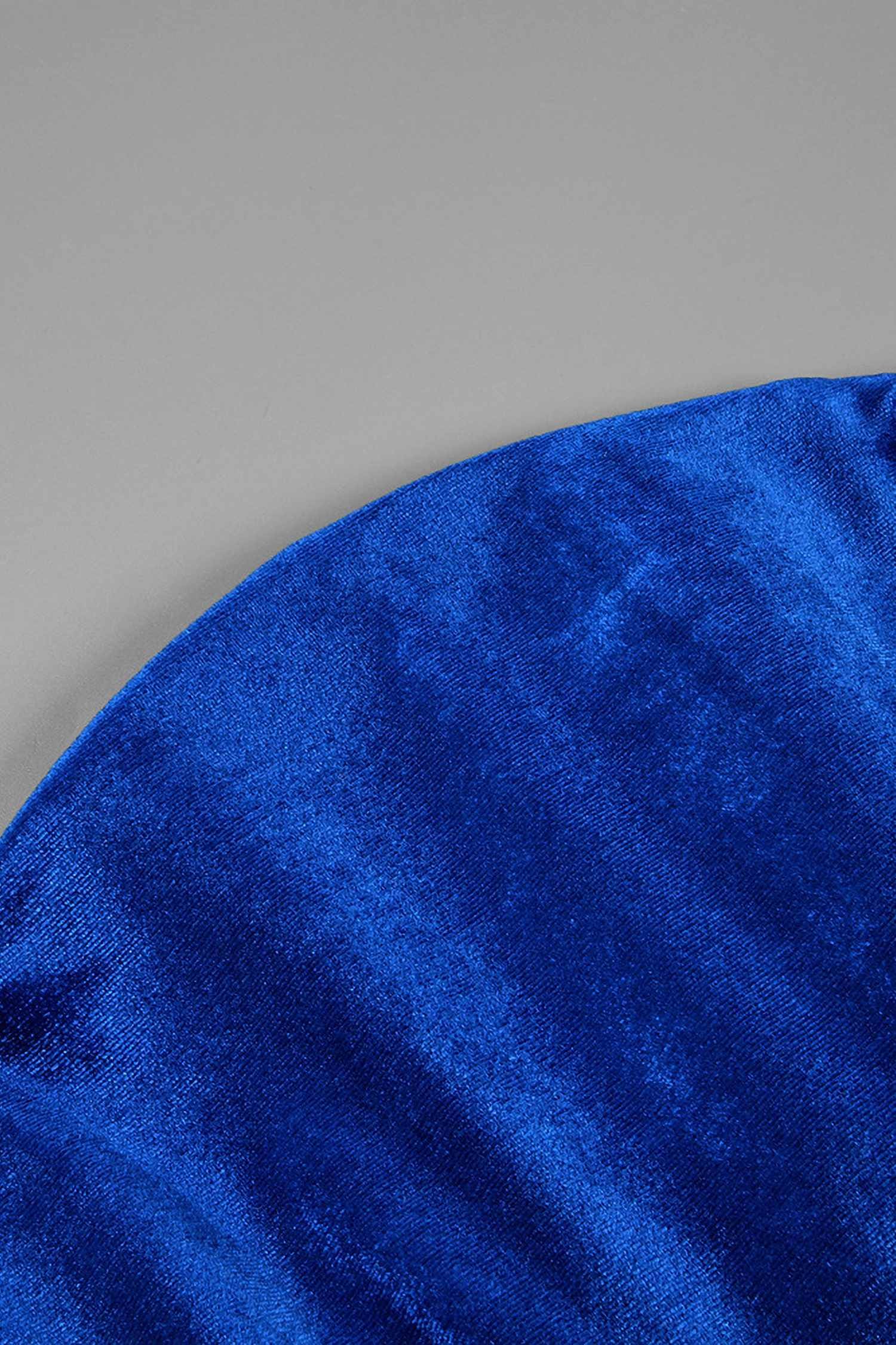 Royal Blue Velvet Halter Maxi Dress Dress