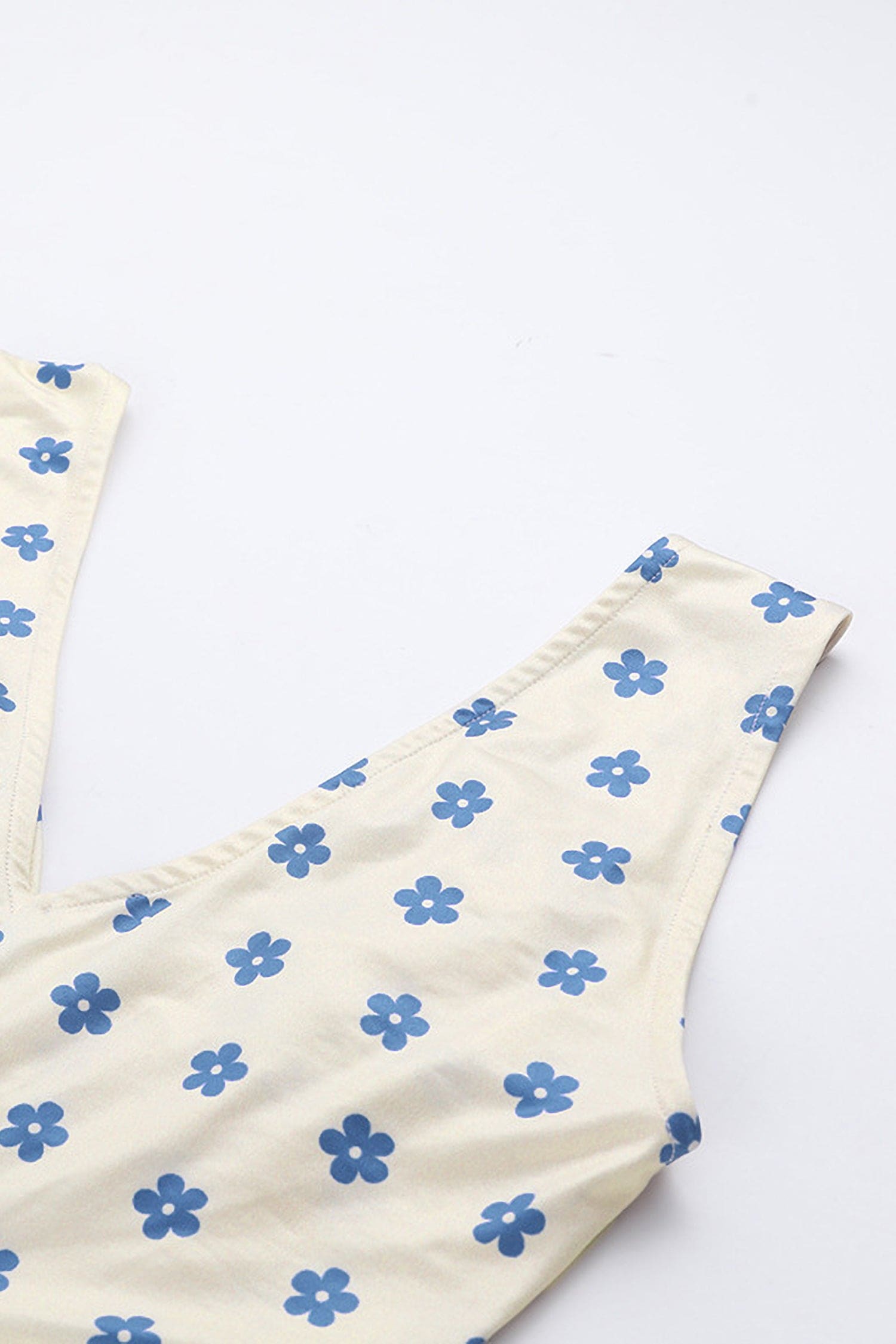 Sleeveless V-Neck Floral Mini Dress