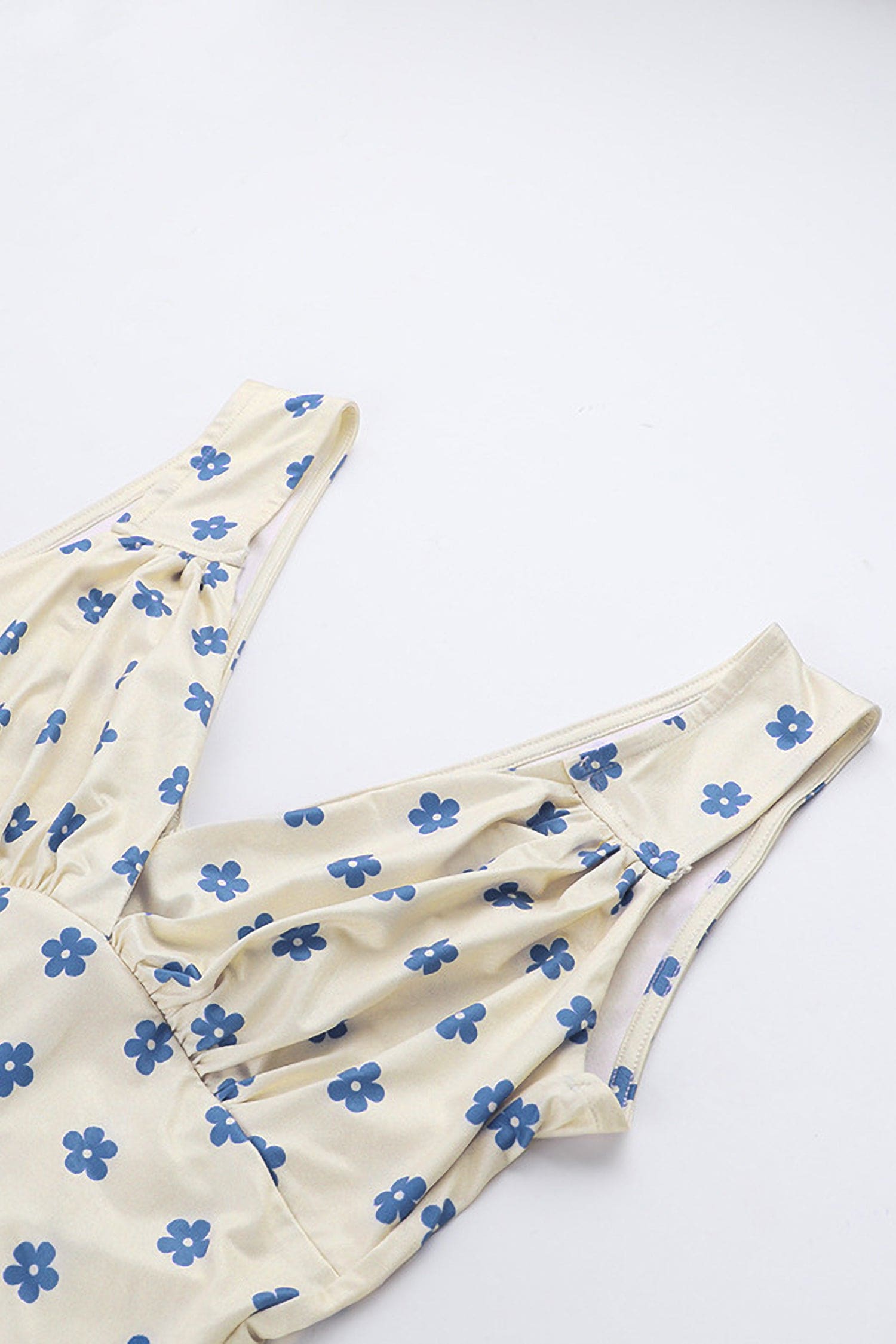 Sleeveless V-Neck Floral Mini Dress