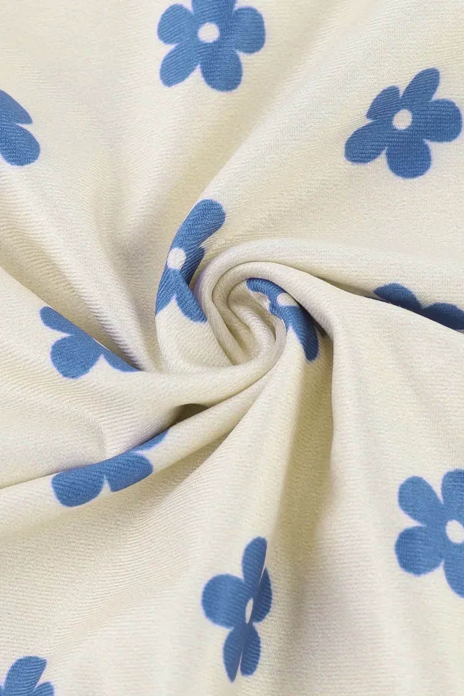 Sleeveless V-Neck Floral Mini Dress