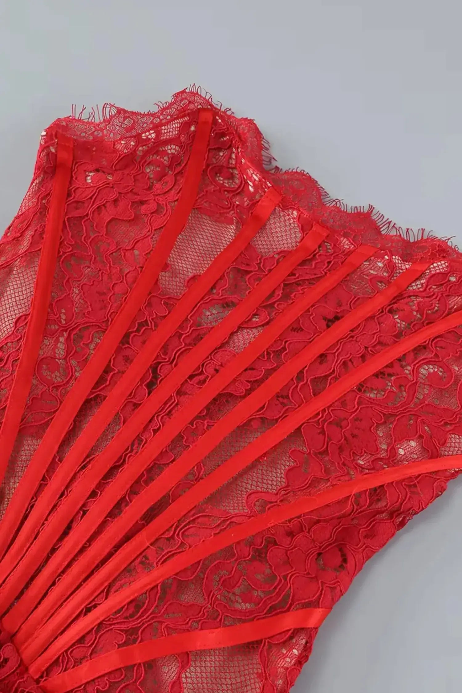 Strapless Corset Mini Draped Red Dress Dress