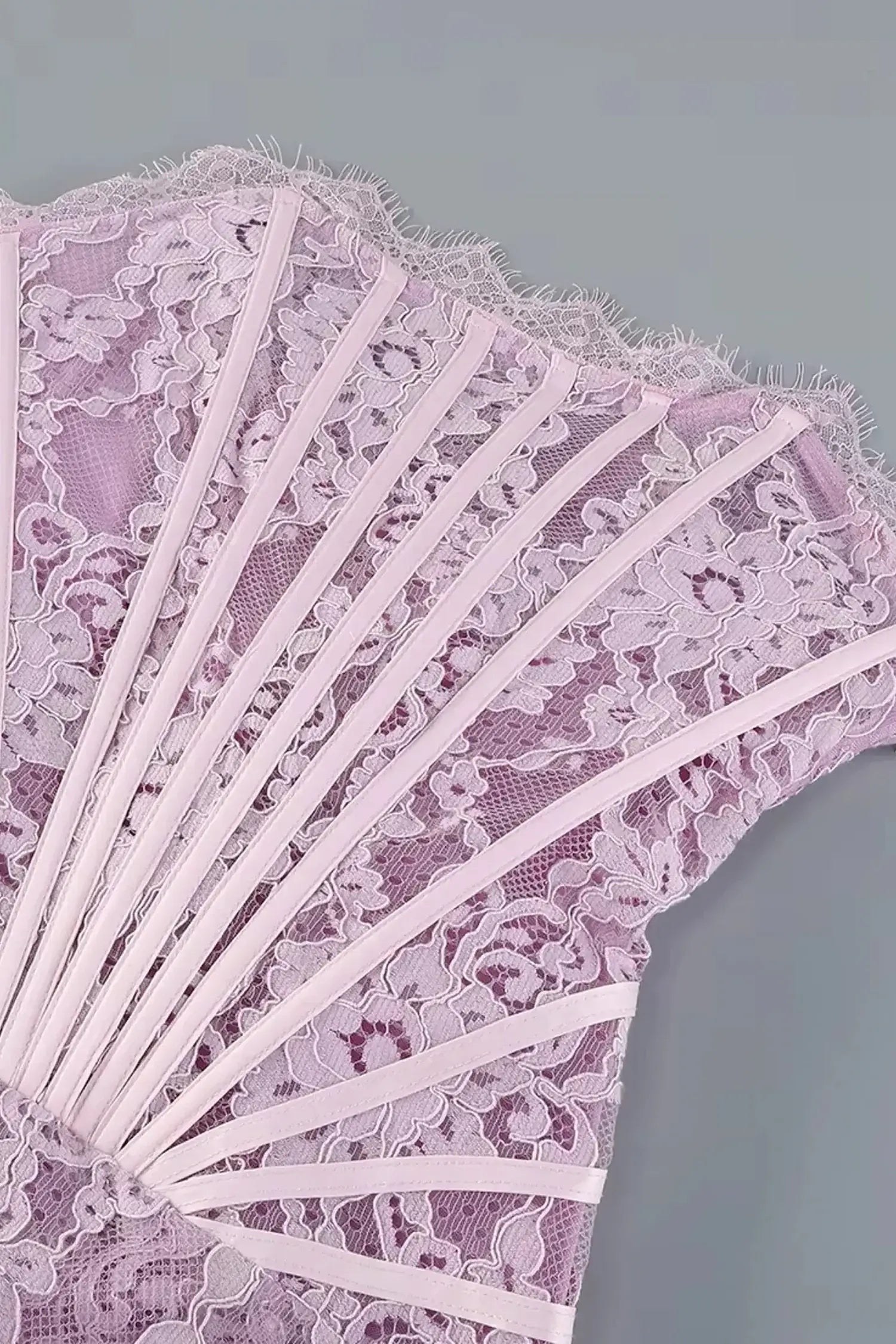 Strapless Pink Corset Mini Ruched Dress Dress