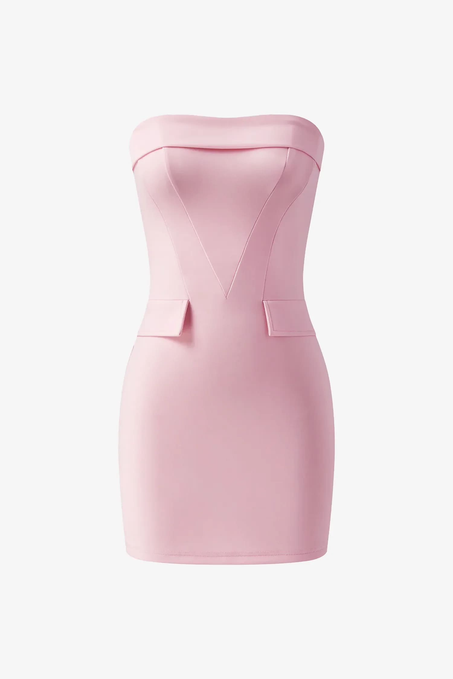 Strapless Pink Mini Dress