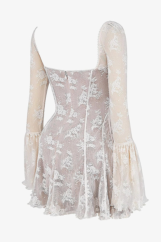 Vintage Bell Sleeve Lace Dress