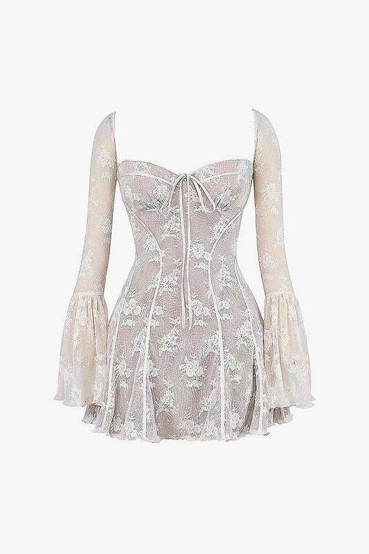 Vintage Bell Sleeve Lace Dress