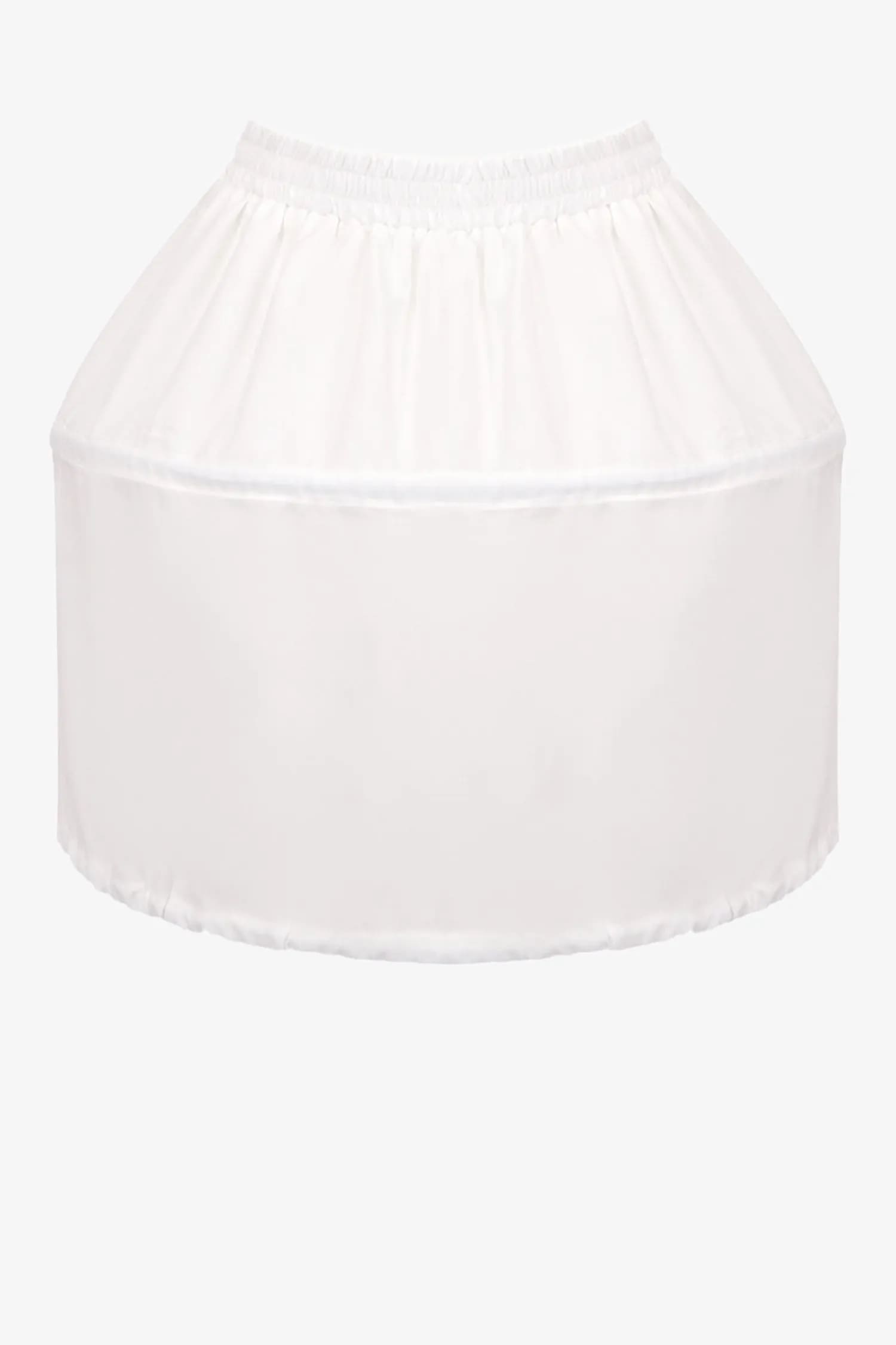 White Satin Fit & Flare Collared Mini Dress