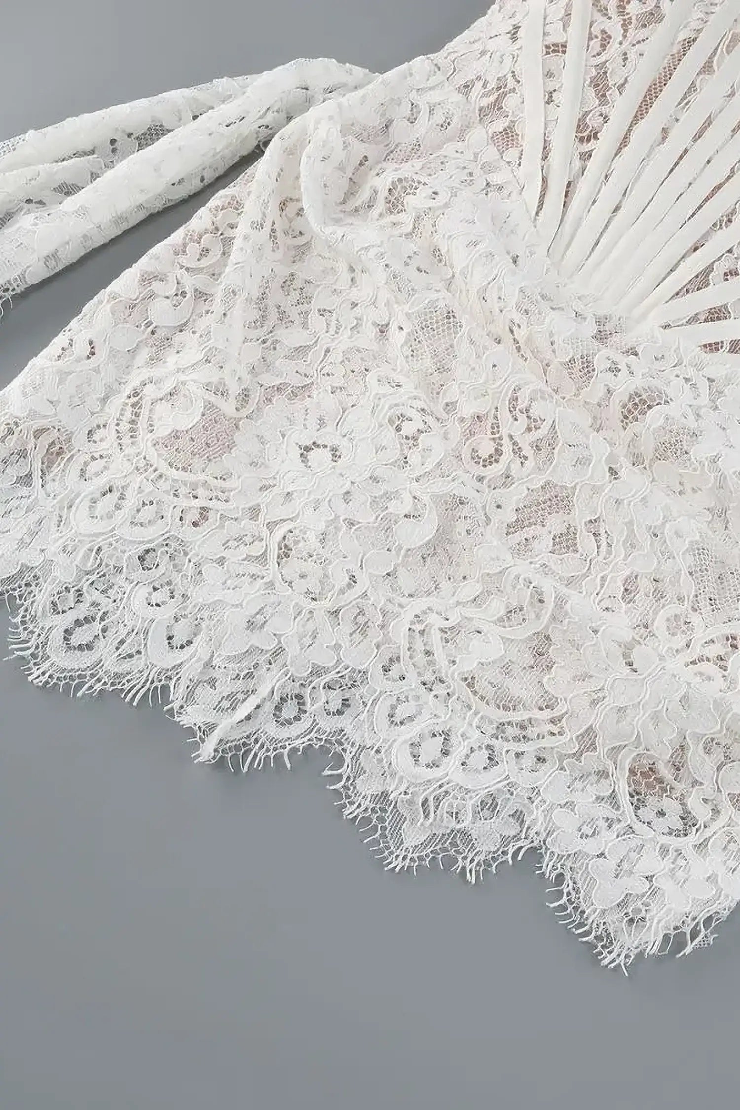 White Strapless Lace Corset Mini Dress Dress